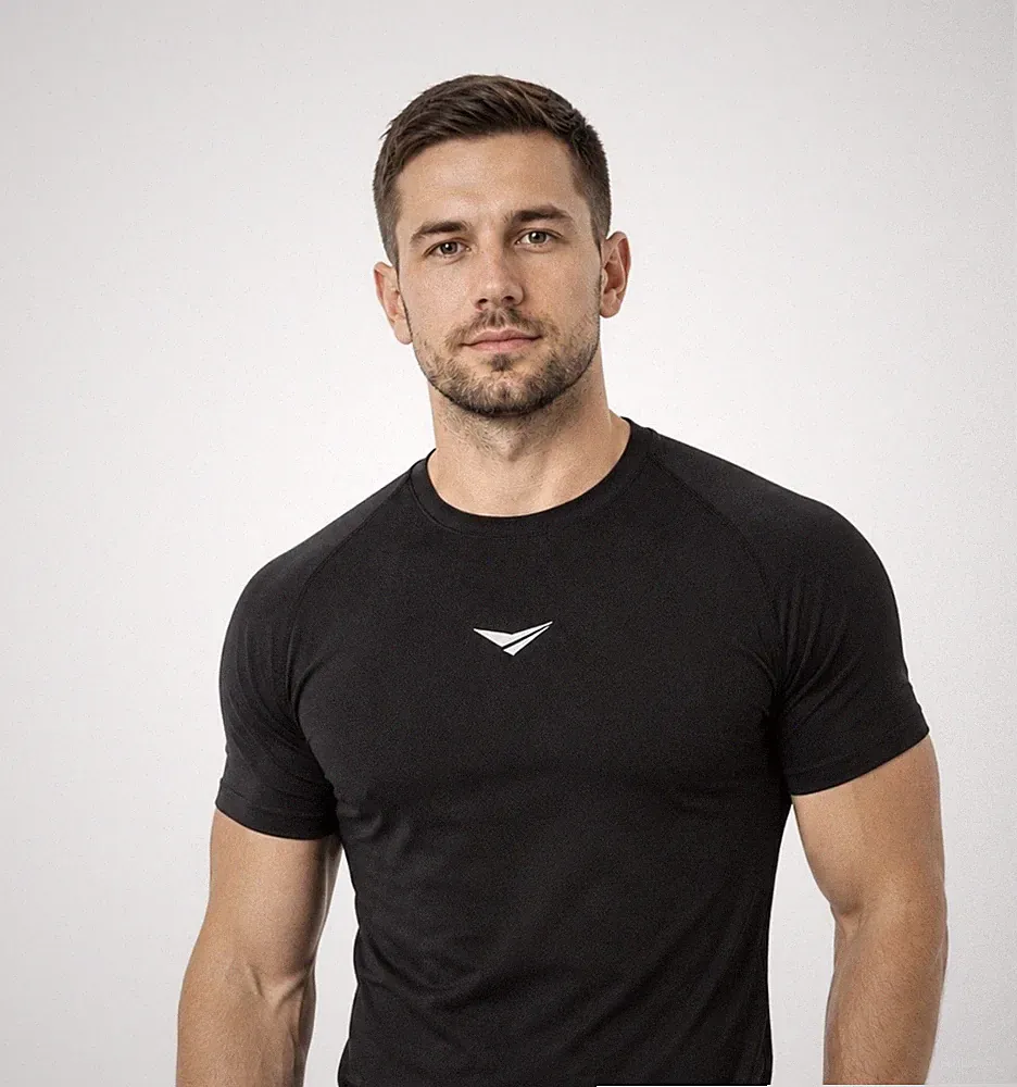 Kompressionsshirt – Schwarz | Fitness & Gym | Neu