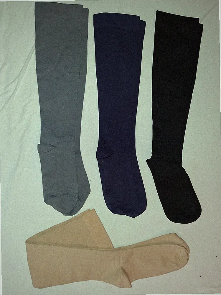 Kompressionsstrümpfe, Stützstrümpfe, 4 Paar, Damen und Herren, Gr. XXL