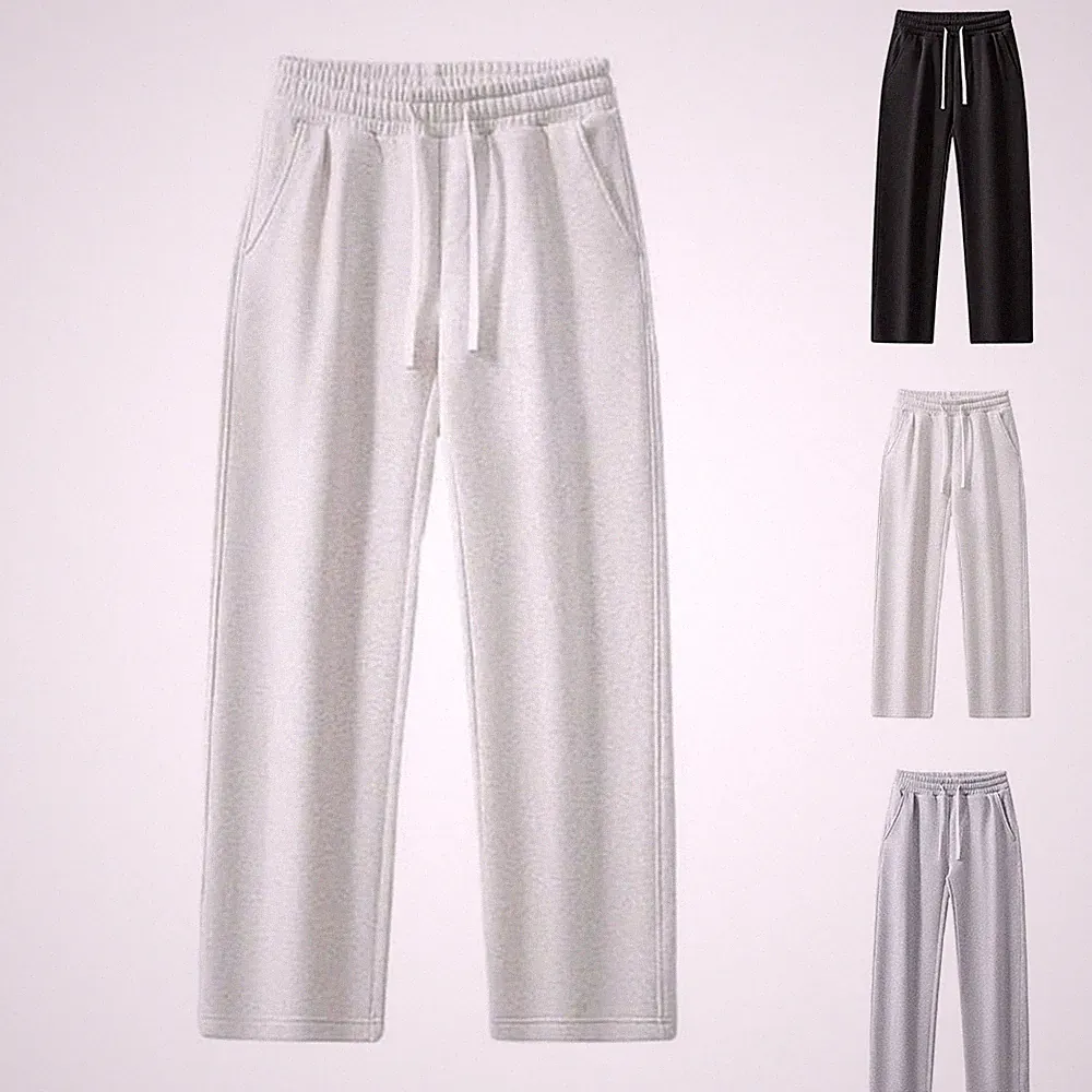 Kordelzug Taille Herren Jogginghose Übergröße Sweatpants Einfarbig Gym Wear