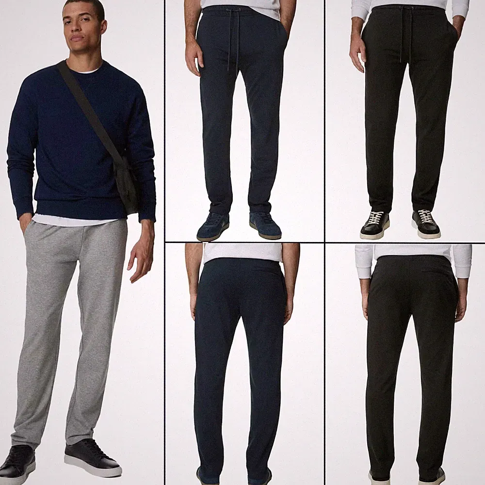 Kruze Herren Jogger Fleece Trainingshose Mit Tunnelzug Taschen Regular