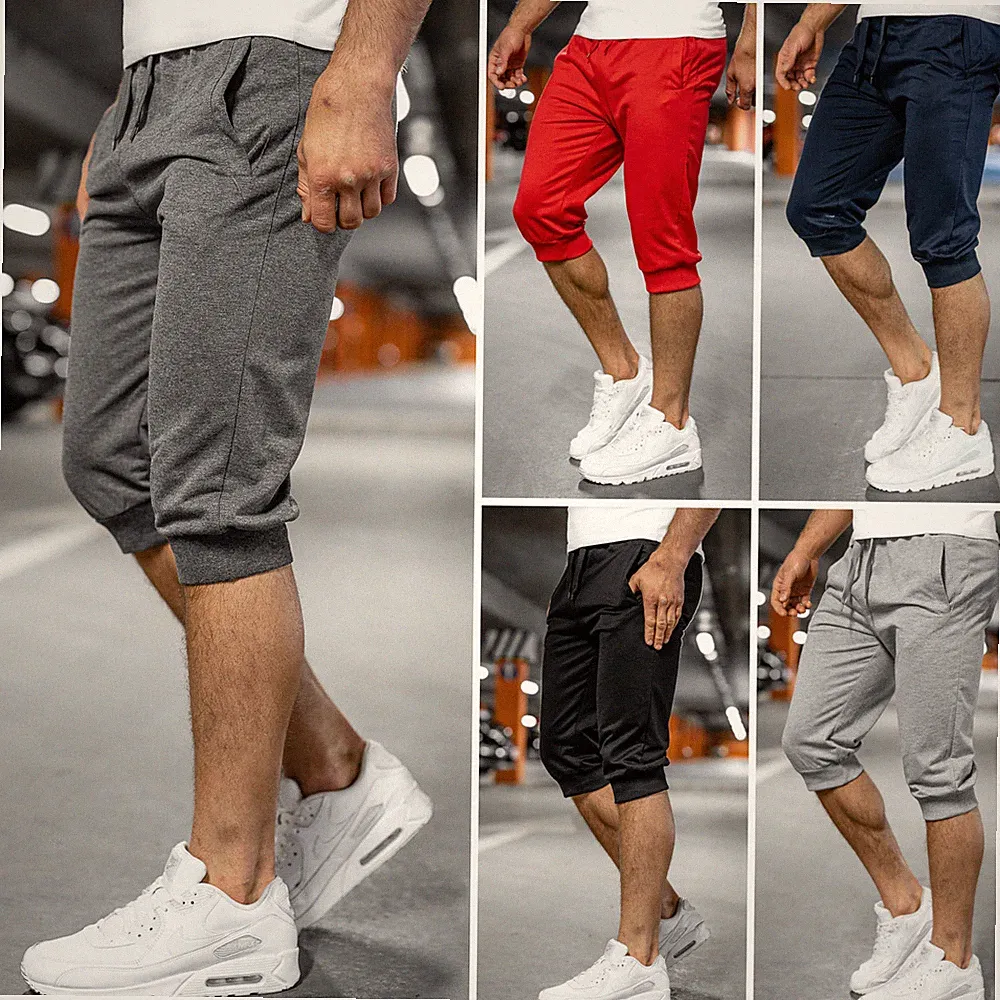 Kurze Hose Sporthose Shorts Bermudas Kurzhose Jogging Fitness Herren BOLF Motiv