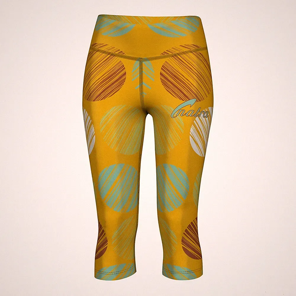 Kurze Jogging Trainingshose Sport Radler Hose Kompression Sporthose Damen