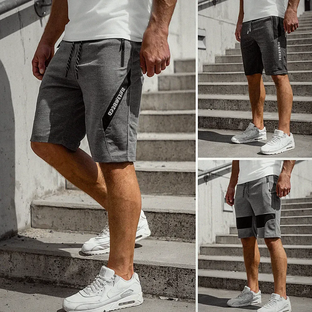 Kurzhose Shorts Jogging Sporthose Bermudas Fitness Kurze Herren Mix BOLF Sport