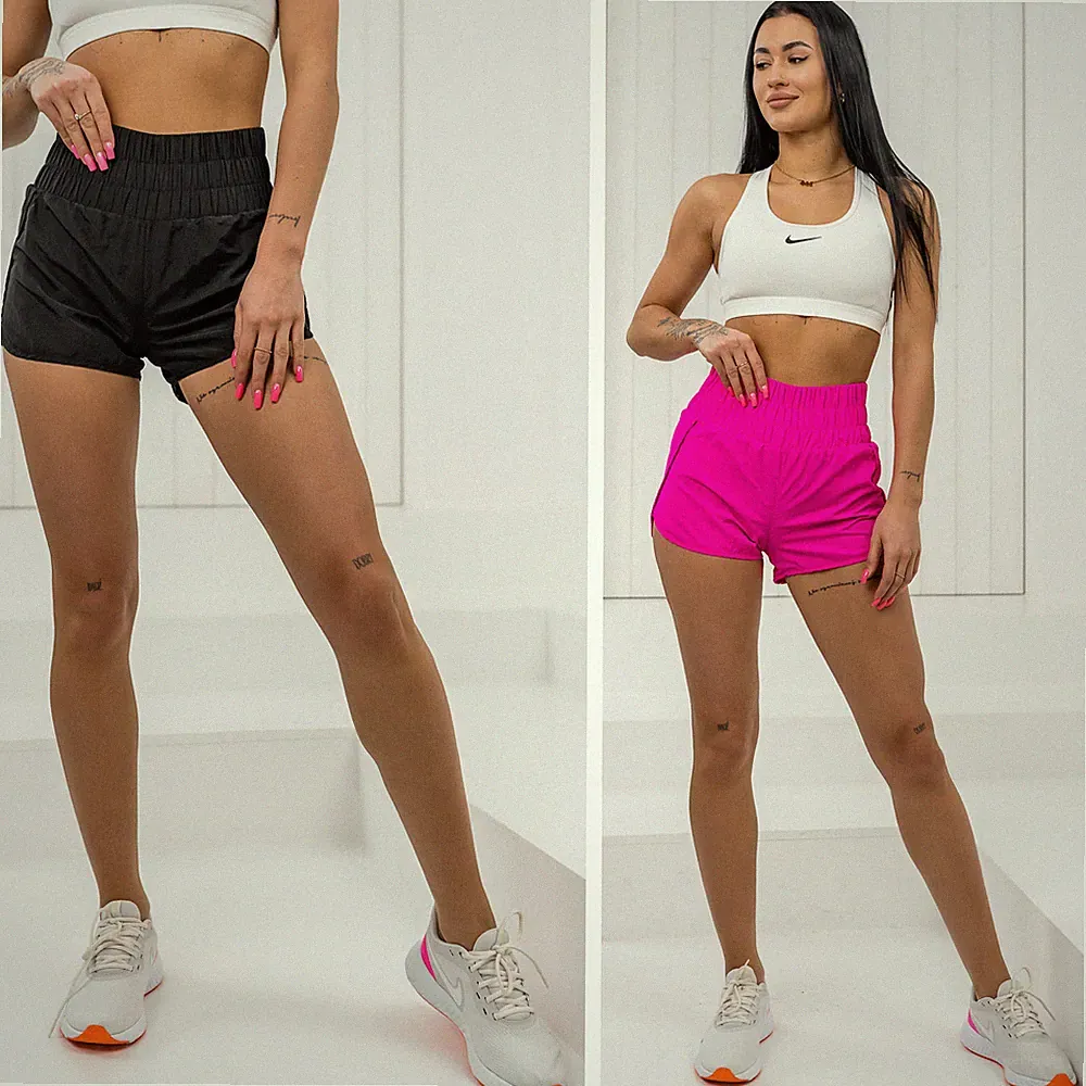Kurzhose Sporthose Shorts Hose Jogging Slim Fit Sport Unifarben Damen BOLF Basic