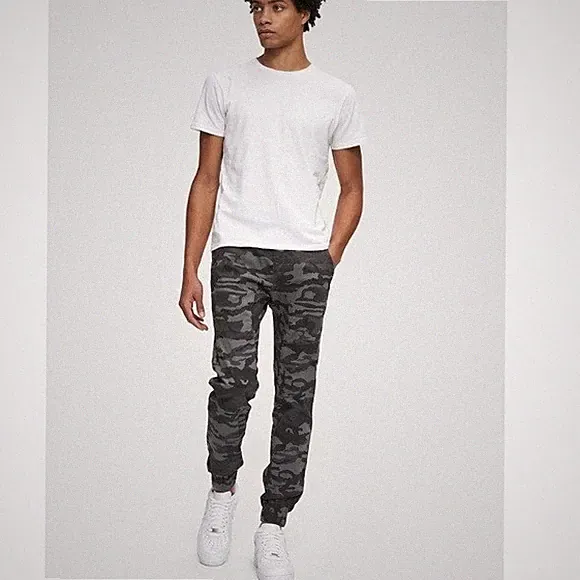 Kuwalla Tee Men's Black Camo Chino Jogger Pants XS