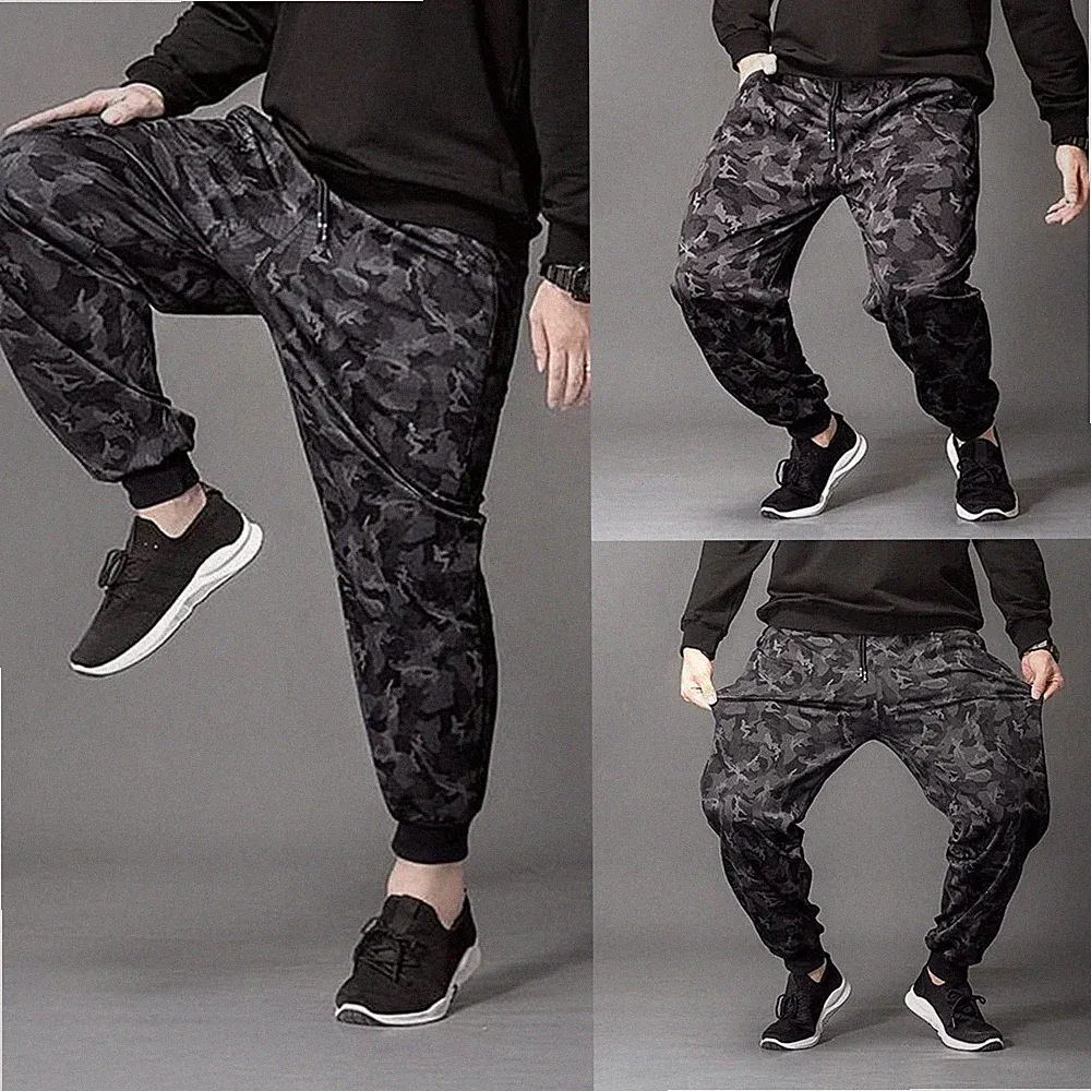 L~4XL Herren für freizeit Sporthose Turnhose Camouflage Jogger Gym Jogginghose