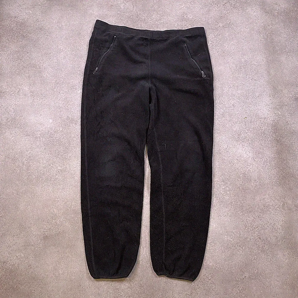 L.L. Bean Fleece Jogginghose Herren Medium Outdoor Wandern Camping Hose, Schwarz
