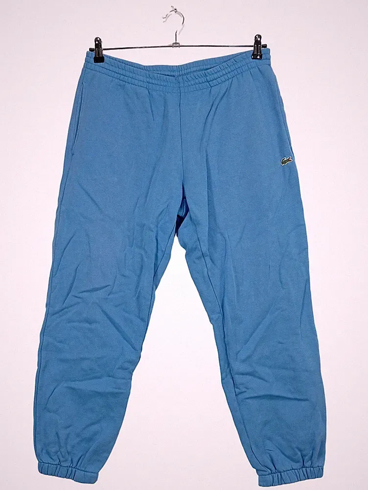 Lacoste Herren Jogginghose Blau Gr. 50 L Trainingshose Sweatpants Logo