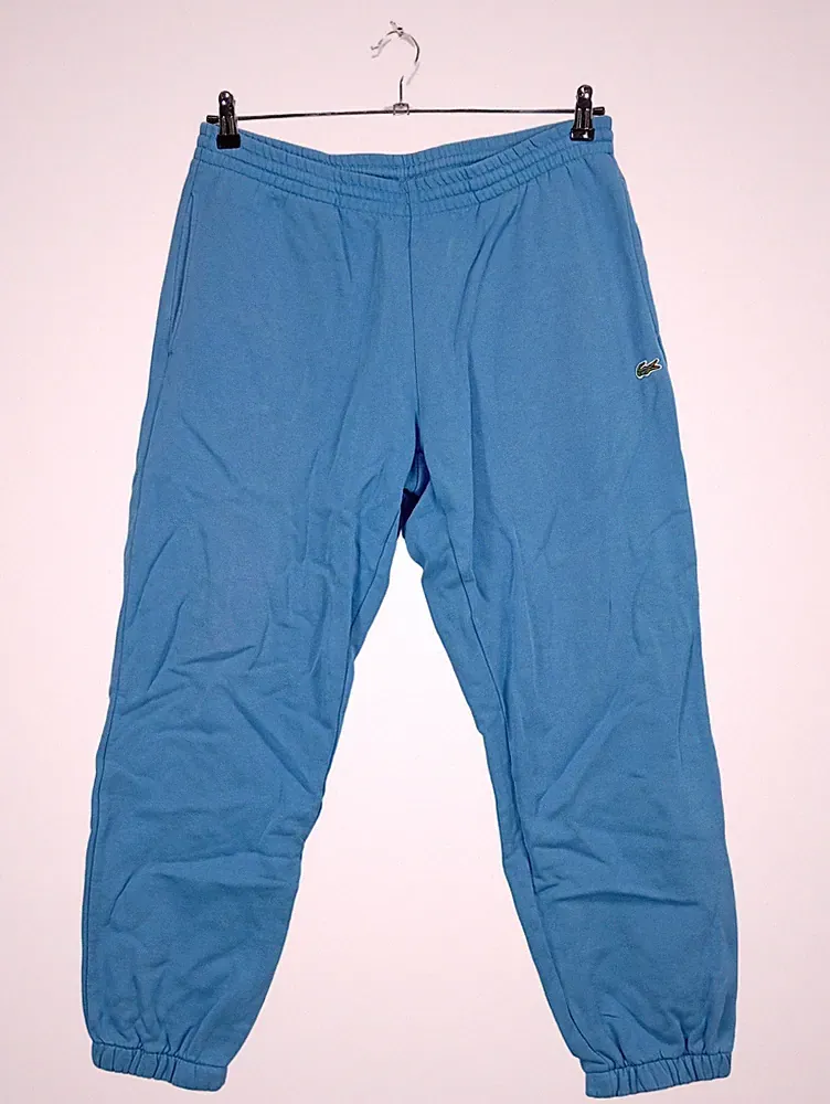 Lacoste Herren Jogginghose Blau Gr. 50 L Trainingshose Sweatpants Logo