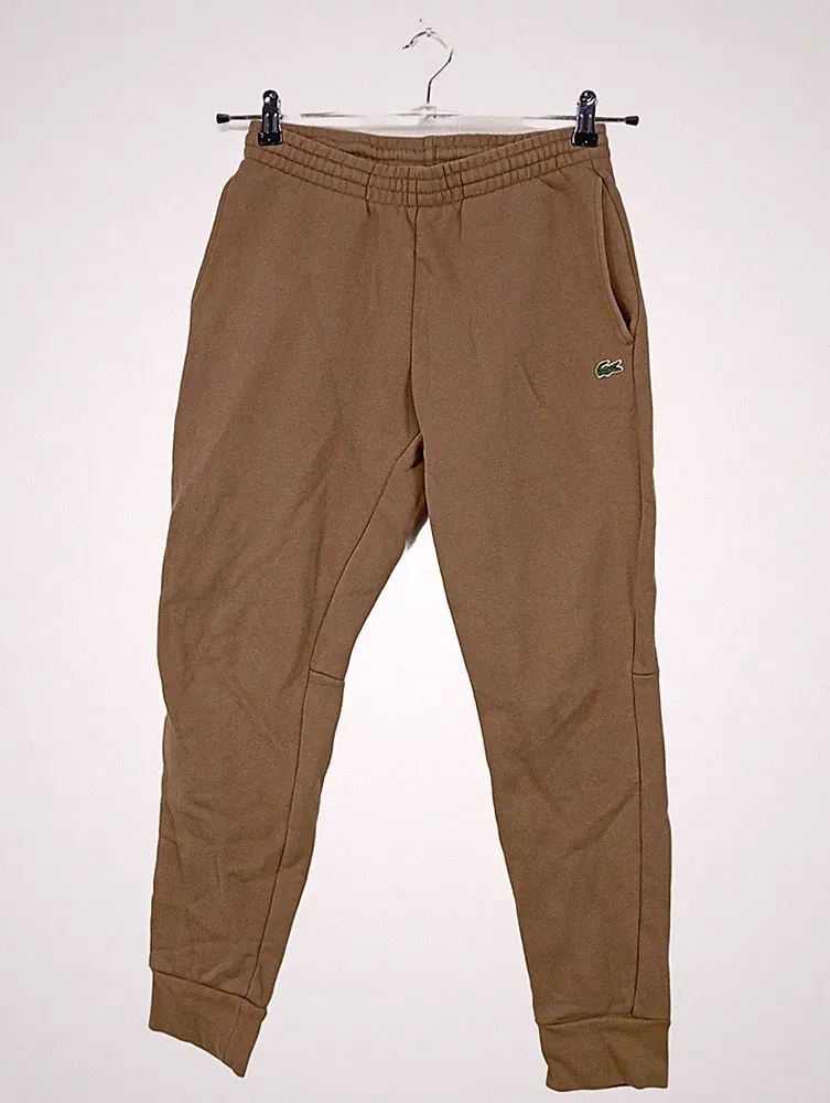 Lacoste Herren Jogginghose Braun Gr. 44 XXL Baumwolle Sportlich