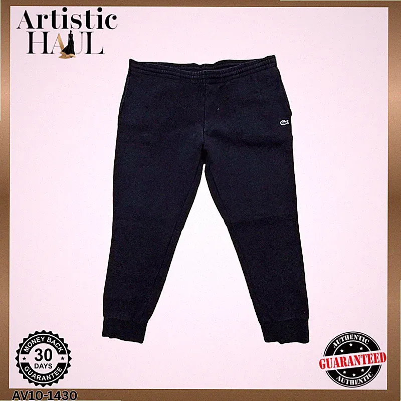 Lacoste Herren Jogginghose Schwarz Slim Fit XXL Atmungsaktiv Stretch