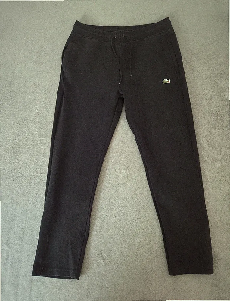Lacoste Herren Jogginghose XL Schwarz mit Kordelzug/Schnürung