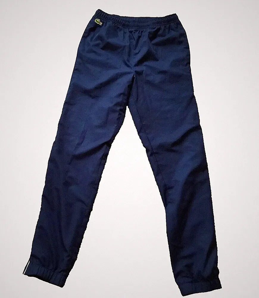 Lacoste Herren Laufhose Sporthose mit Innenhose Marineblau Gr. XS Länge 103 cm
