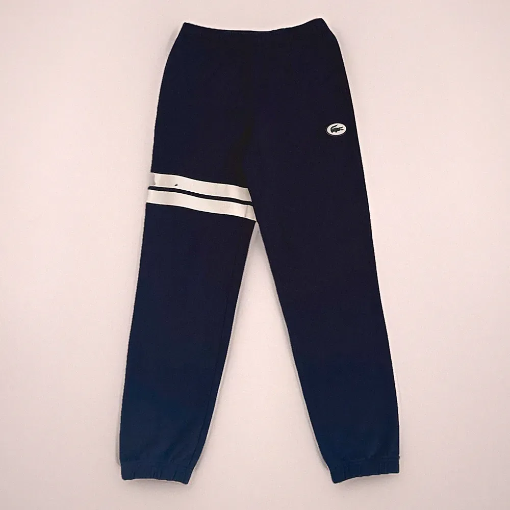 Lacoste Herren Trainingshose Navy Gr. 2 XS Hose Jogginghose Baumwolle Logo Neu Fleece
