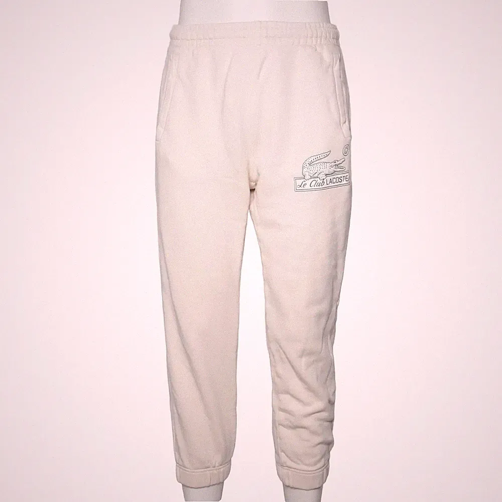 Lacoste, Jogginghose, Größe: S, Beige, Baumwolle, Print, Sweat, Herren #htL