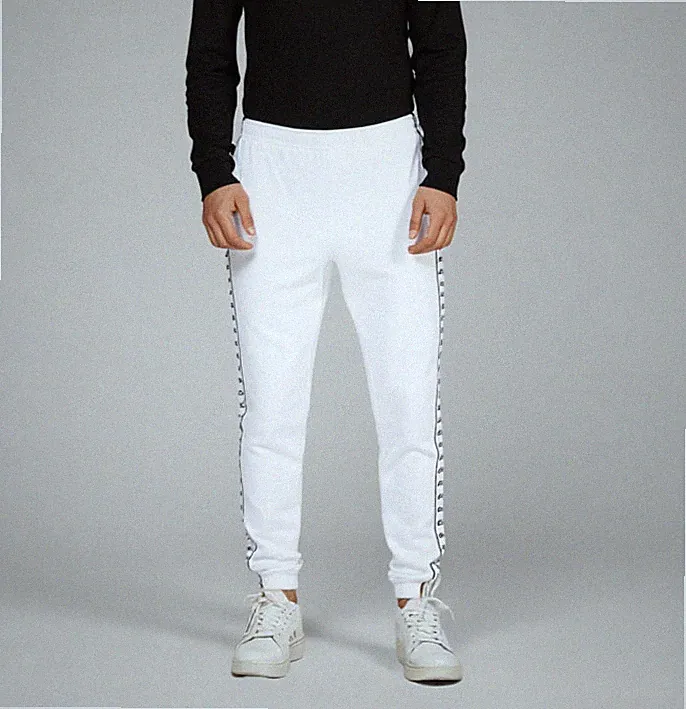 Lacoste Jogginghose Sweatpants weiss Label-Streifen Gr.4XL/9