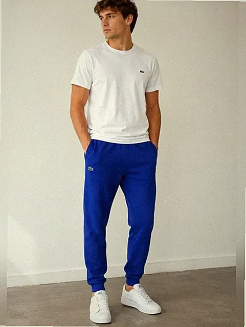 Lacoste Royal Blue Tapered Fit Fleece Joggers Men’s Medium