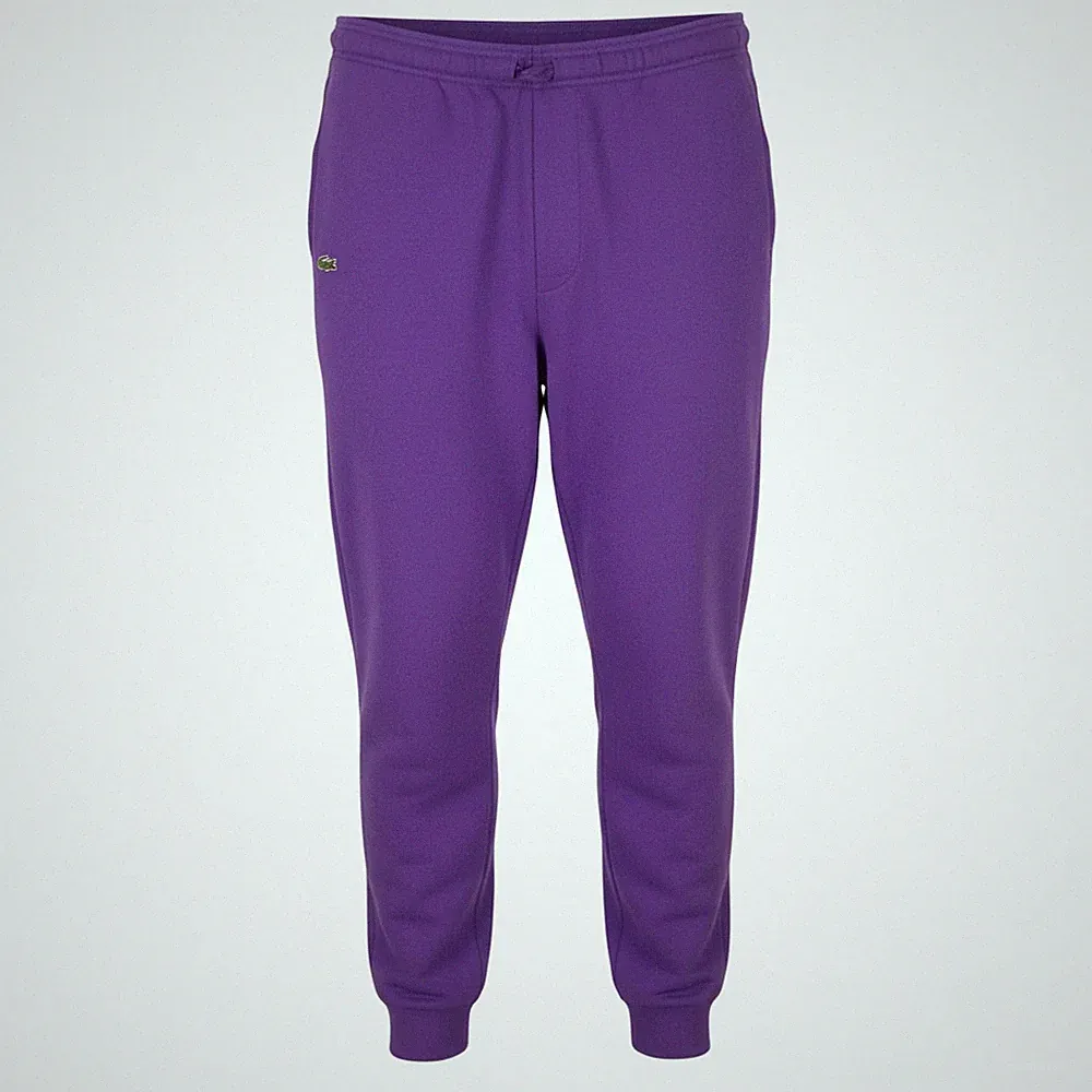 LACOSTE Sport Herren Jogginghose 4XL Lila Fleece Einziehband