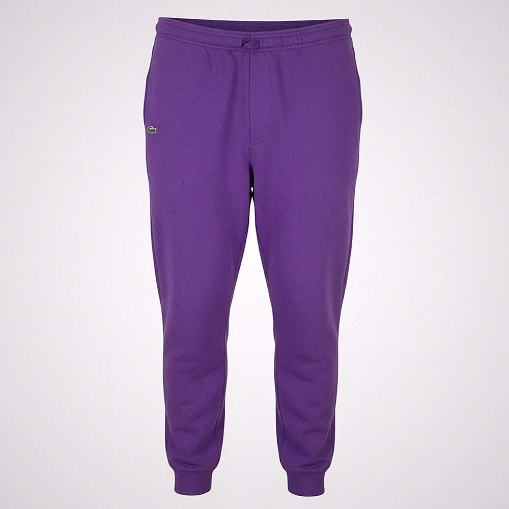 LACOSTE Sport Herren Jogginghose 4XL Lila Schmal zulaufend Fleece