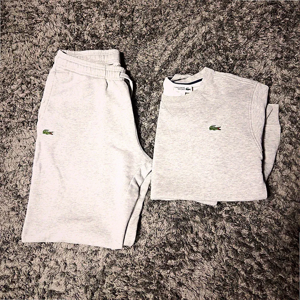 Lacoste Sport Herren Trainingsanzug 2-teilig grau Sweatshirt & Jogginghose M
