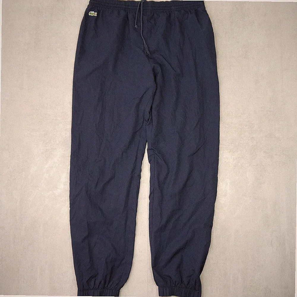 Lacoste Sport Parachute Jogginghose Herren XL Navy Wide Leg Track Pants Retro
