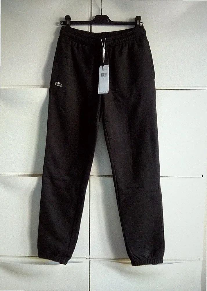 LACOSTE Sporthose FR2 / US XS Trainingshose Jogginghose schwarz neu mit Etikett