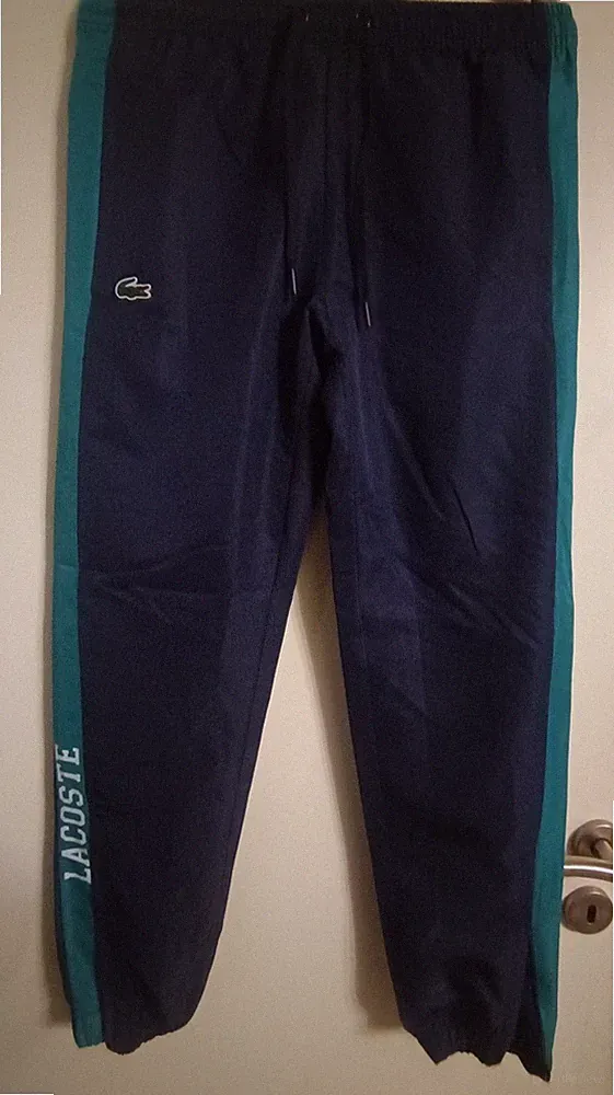 Lacoste Training Jogginghose Herren gr. M Damen Unisex Sport Blau Grün Vintage