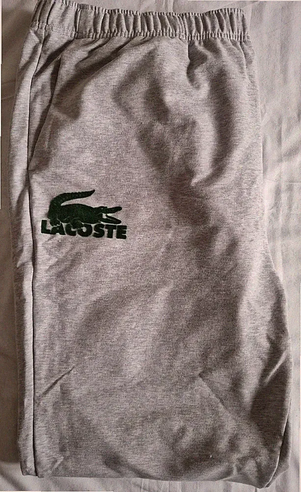 Lacoste Trainingshose Jogginghose Sporthose 2XL Grau Neu mit Etikett