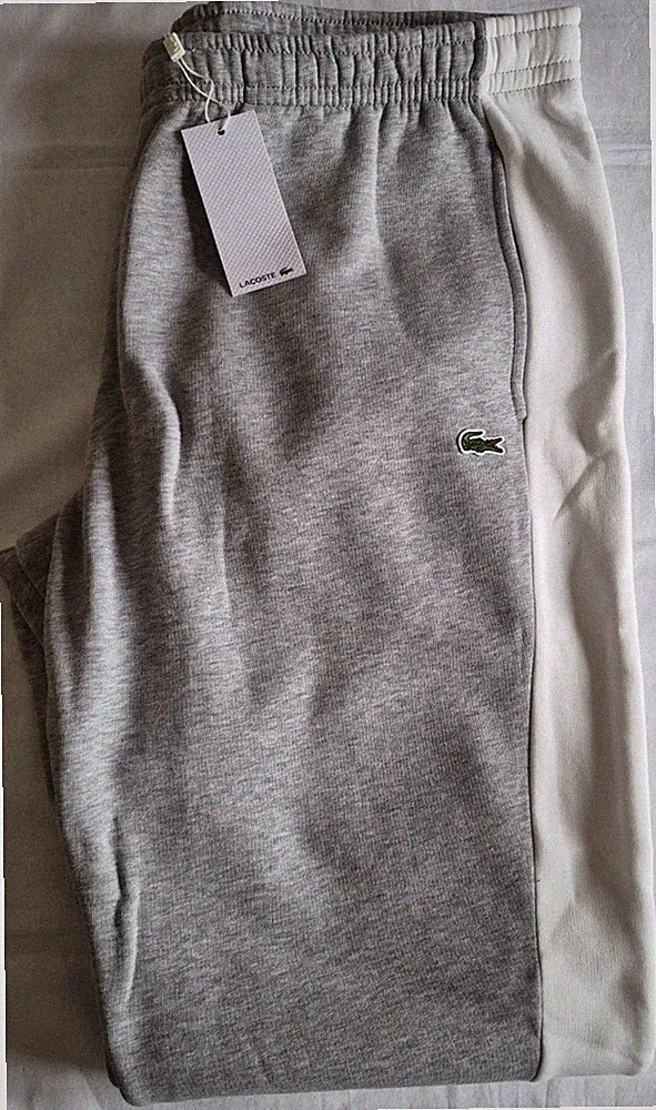 Lacoste Trainingshose Jogginghose Sporthose XXXL 8 Grau Neu mit Etikett