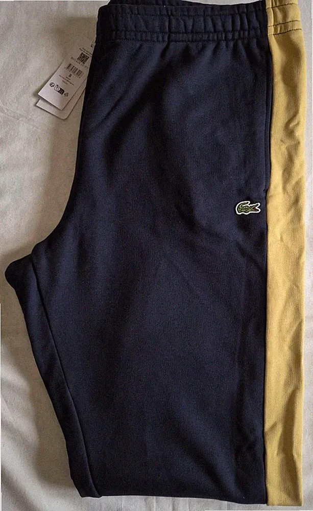 Lacoste Trainingshose Jogginghose Sporthose XXXL 8 Marineblau Neu mit Etikett