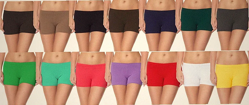 Ladeheid Damen Radlerhose Kurz Leggings Boxer Jogging Sport Baumwolle XS-3XL