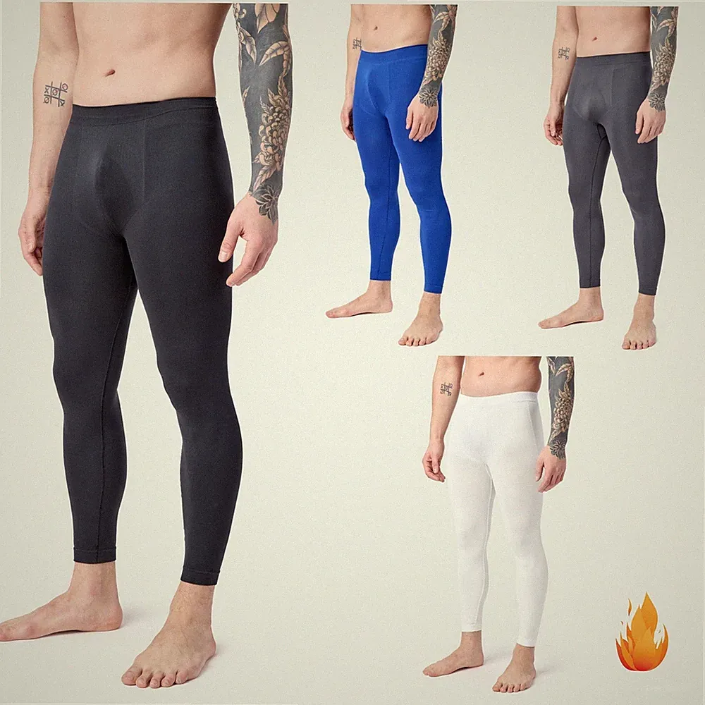 Ladeheid Herren Thermo Lange Leggins Unterhose Warm Funktionswäsche Winter Ski