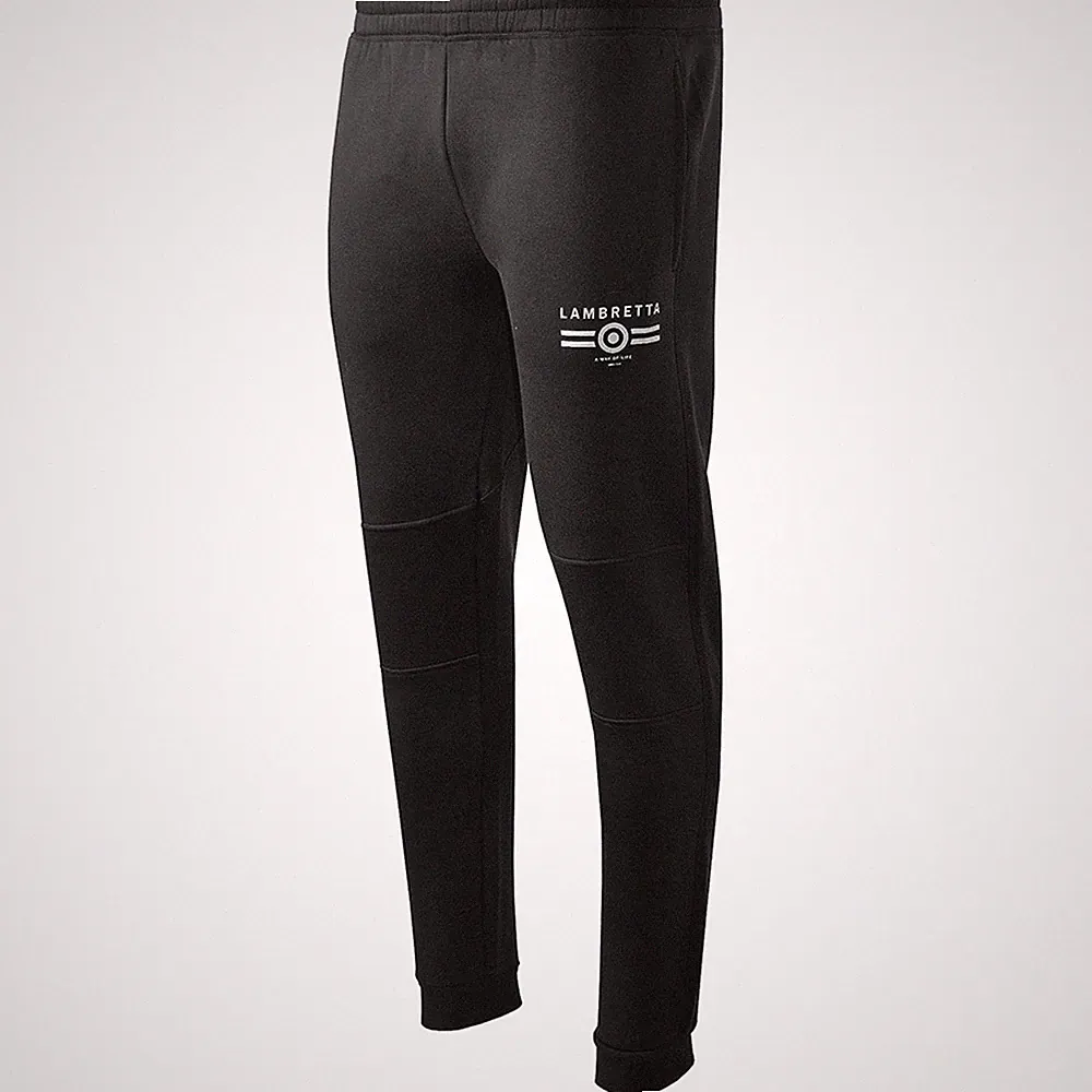 Lambretta Mens Slim Fit Fleece Lined Track Pants Jogging Bottoms Joggers - S