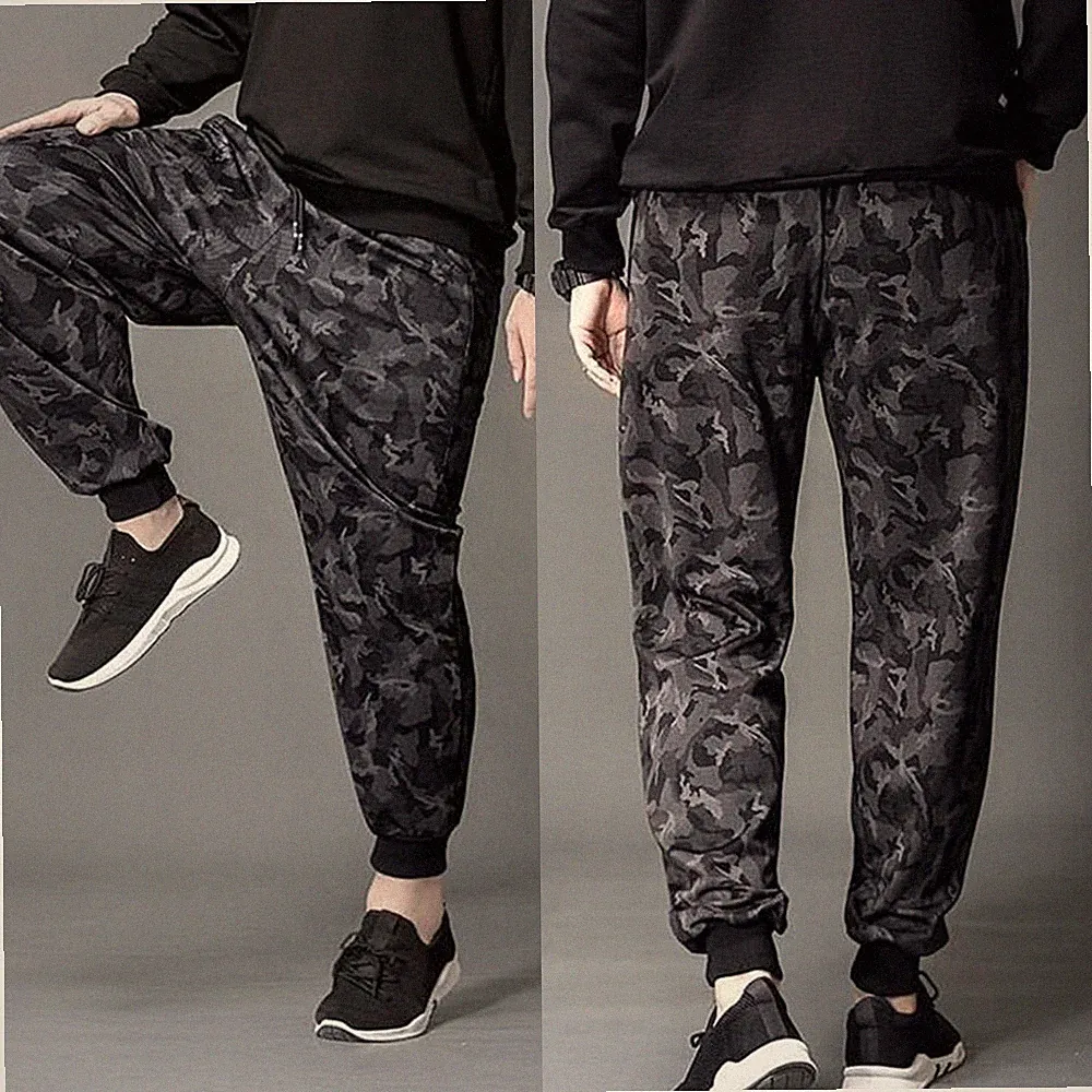 Lang Männerhosen Sport Fitnessstudio Camouflage Jogger Jogginghose Streetwear