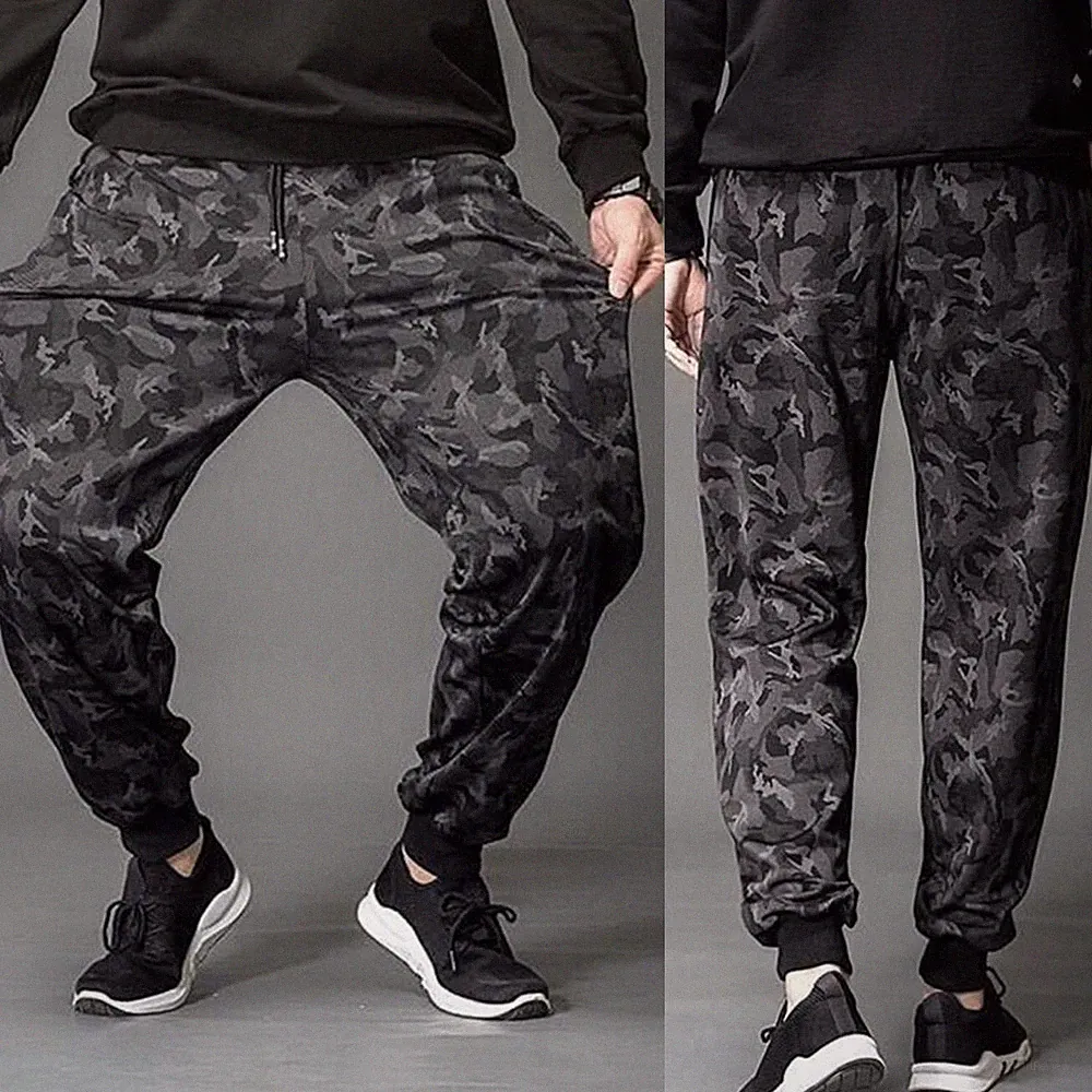 Lang Männerhosen Sport Fitnessstudio Camouflage Jogginghose Streetwear