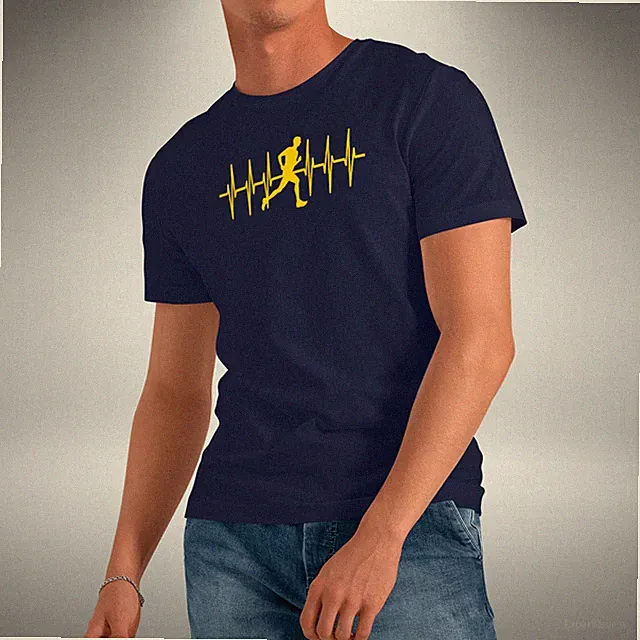 Laufen Herzschlag T-Shirt lustig Lauf Jogger Marathon Olympische Sommerspiele Small bis 5XL