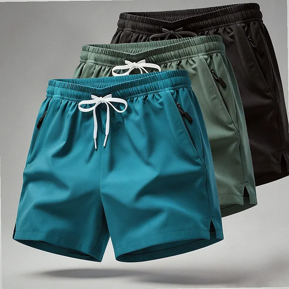 Laufshorts für Herren mit Reißverschlusstaschen – Ideal für das Sporttraining.