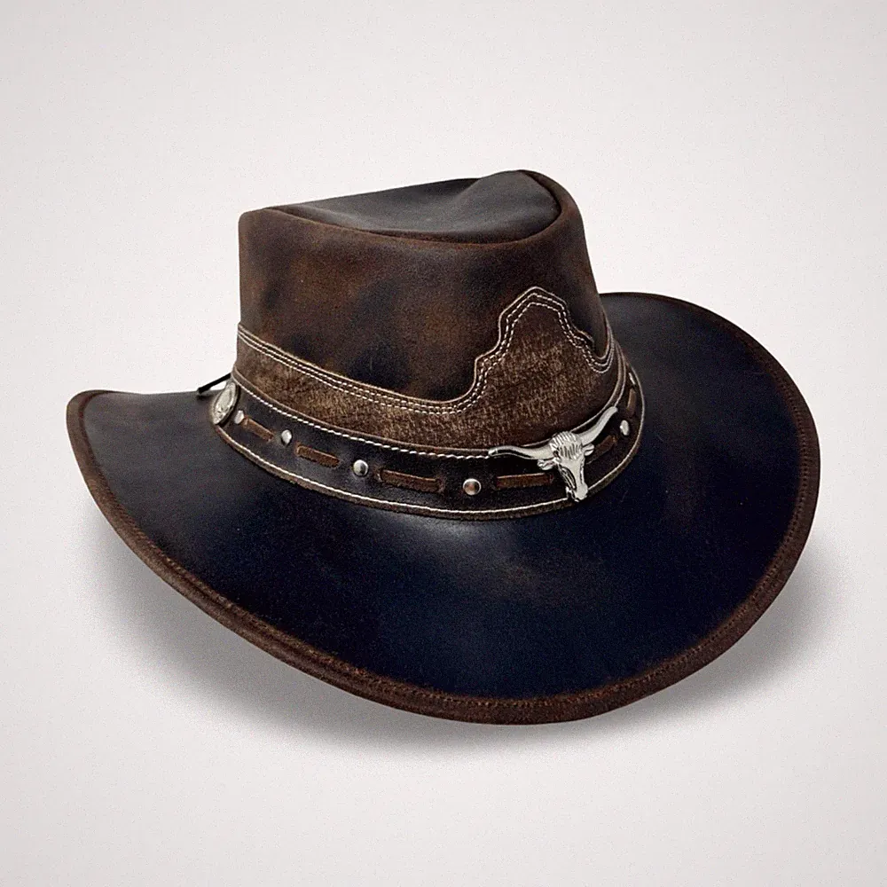 Lederhut Western Cowboy – Outdoor Hut Reiten, Wandern & Abenteuer Charwood
