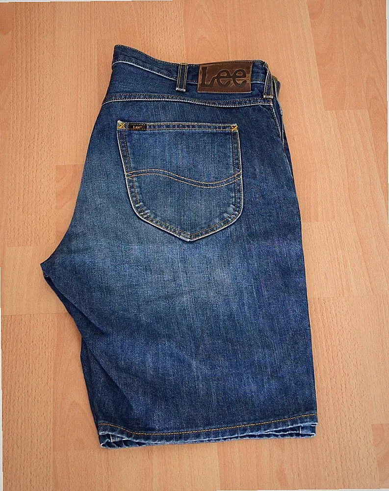 Lee Herren Jeans Shorts W36 Blau Kurze Jeanshose Denim Bermuda