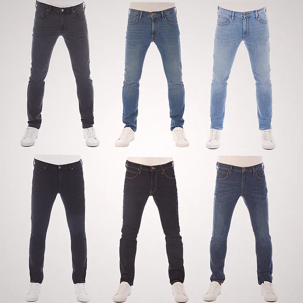 Lee Luke Herren Jeans Hose Denim Slim Tapered Jeanshose Baumwolle Denim Stretch