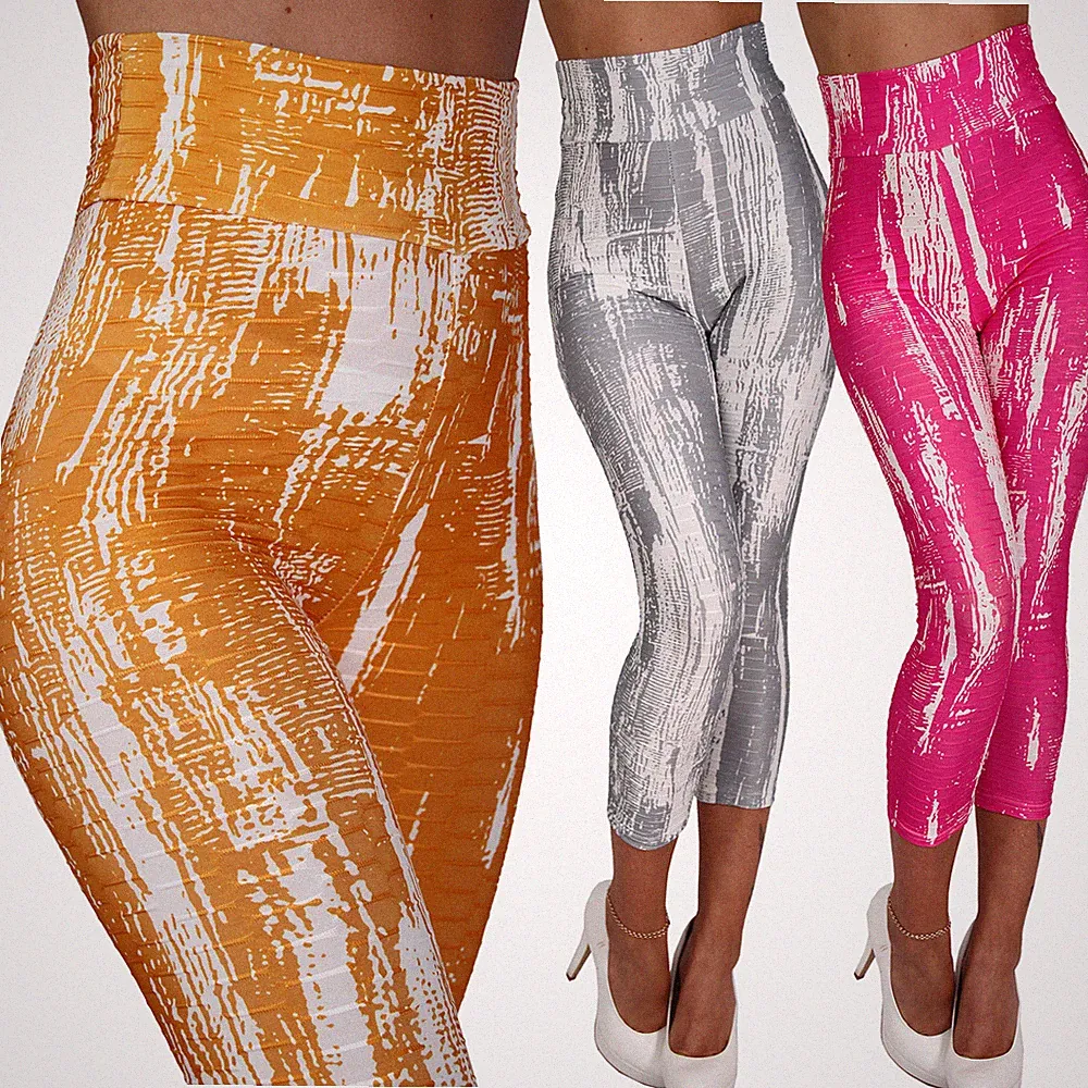 Leggings Capri Hose Damen Push Up Yoga Sporthose Fitness Jogginghose Sport Gym