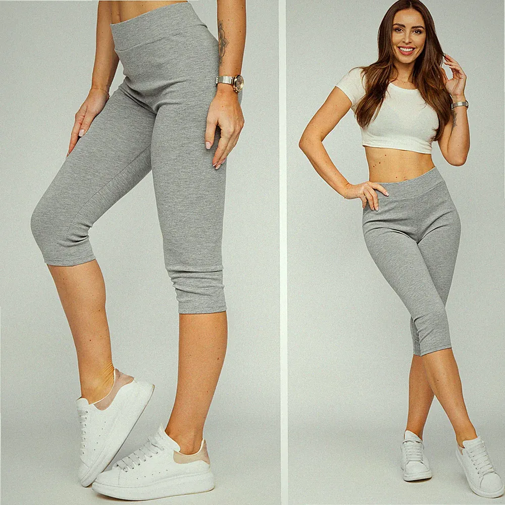 Leggins Kurzhose Leggings Sporthose Kurze Fitness Slim Fit Damen BOLF Unifarben
