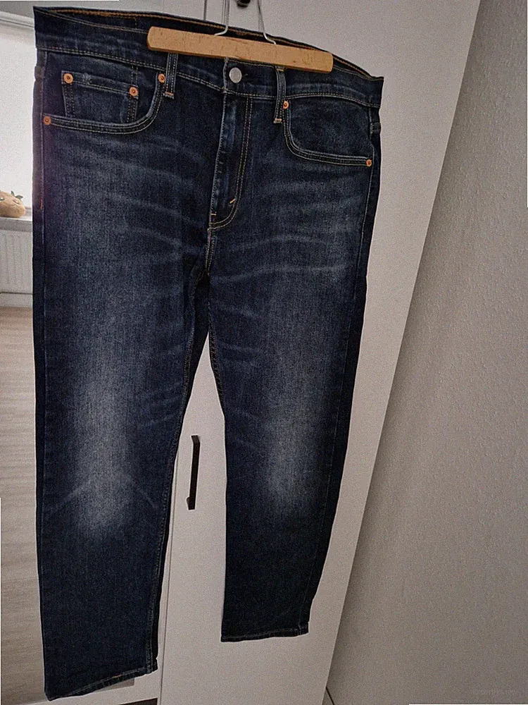 Levi 502 Jeans Herren W33 L32 Regular Tapered Blau Denim