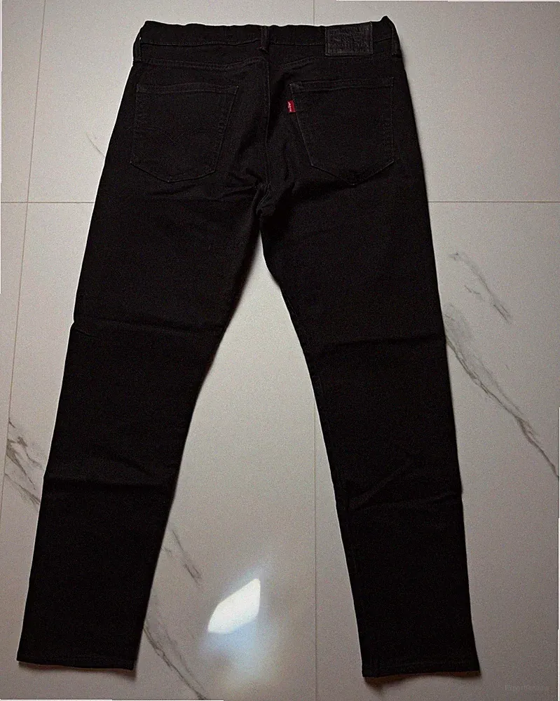 Levi's 512 Herren Jeans schwarz Denim Slim Tapered Stretch W34/L30
