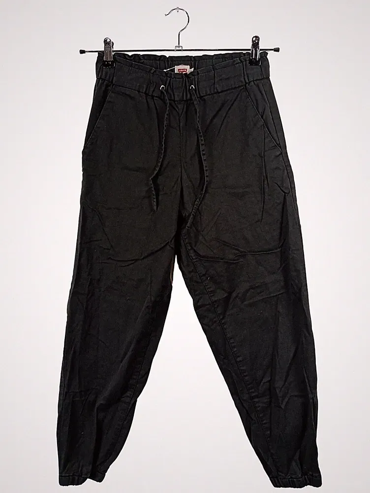 Levi's Damen Jogginghose Jogger Schwarz Gr. XS Baumwolle Casual
