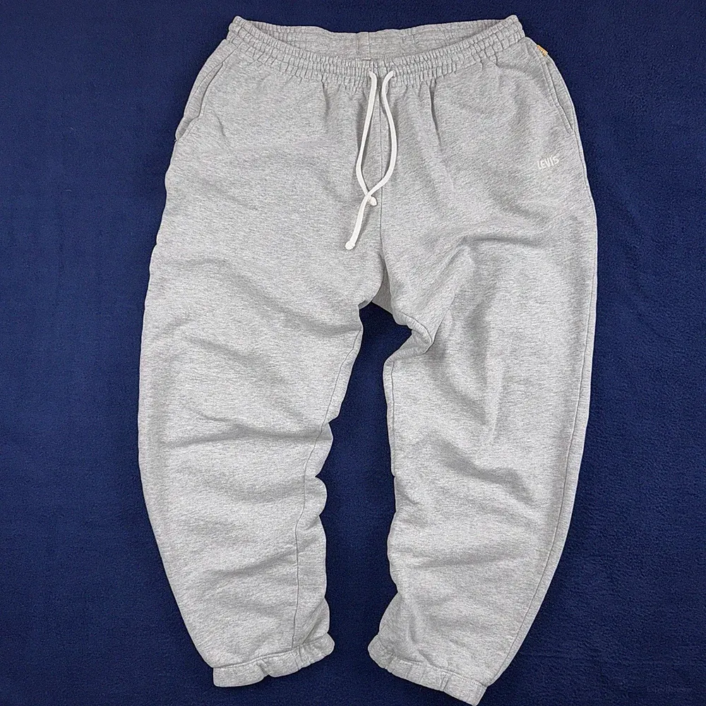 Levi's Gold Tab Sweatpants Mens M Fleece Gray Jogger Relax Athletic Pants Travel
