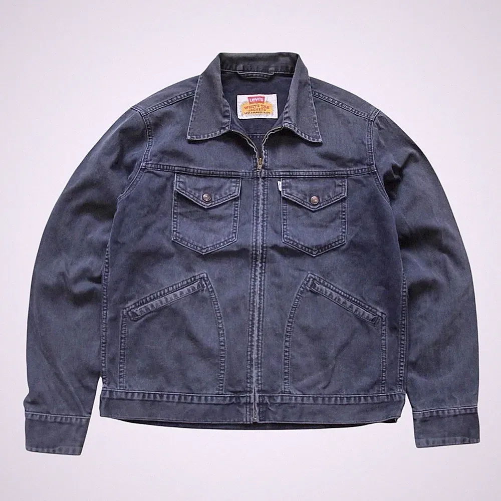 Levi's Jeansjacke Vintage 90s Denimjacke RAR mit Reißverschluss M Herren 70519 Vintage