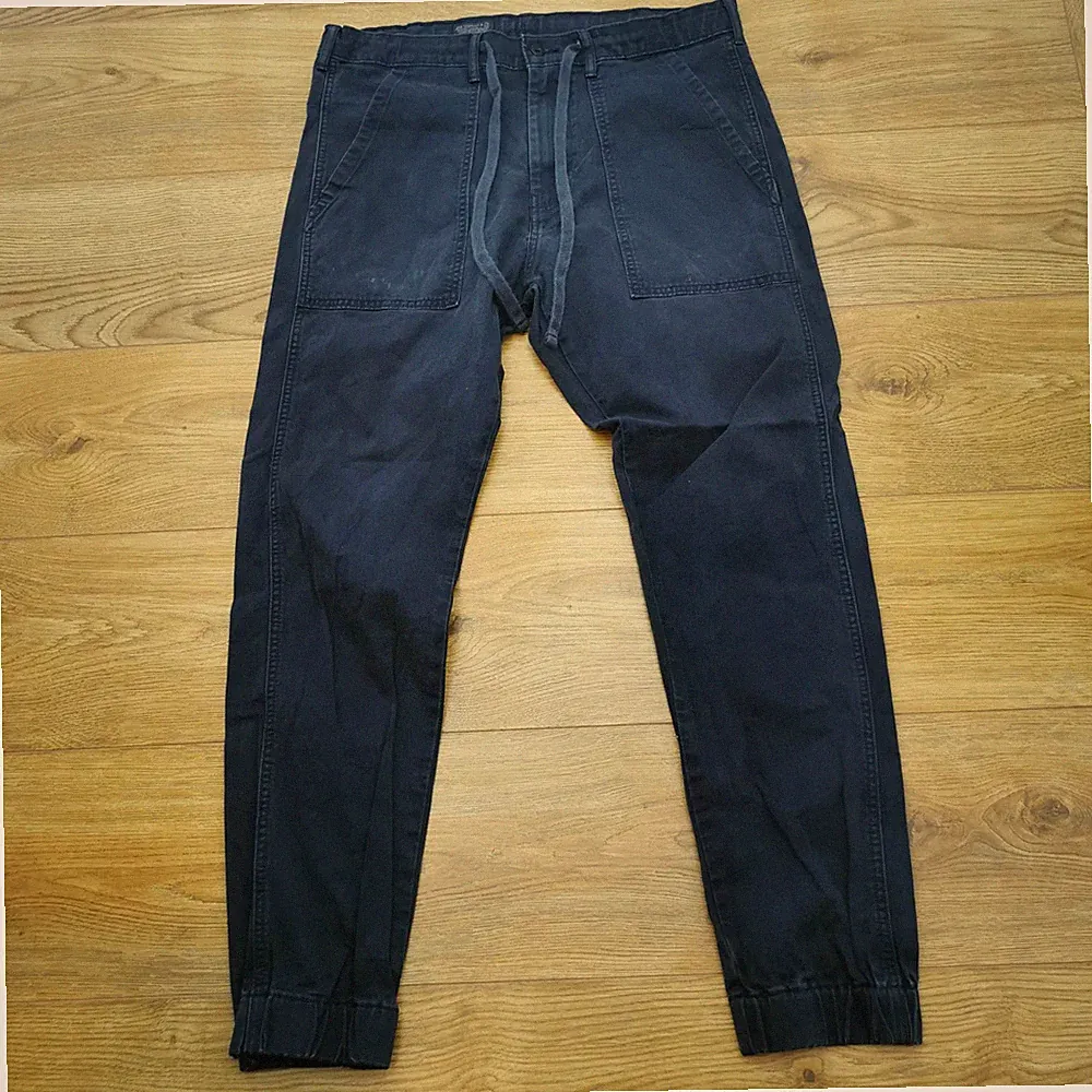 Levi's Jogginghose Herren W32 L32 Blau Regular Fit Denim Bündchen Stretch