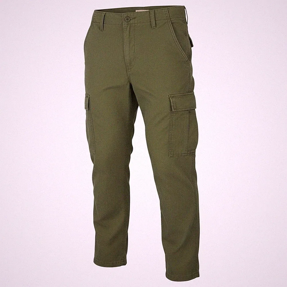 LEVI'S XX Cargo Herren Cargohose W32/L34 Khaki Grün Gerade Reißverschluss
