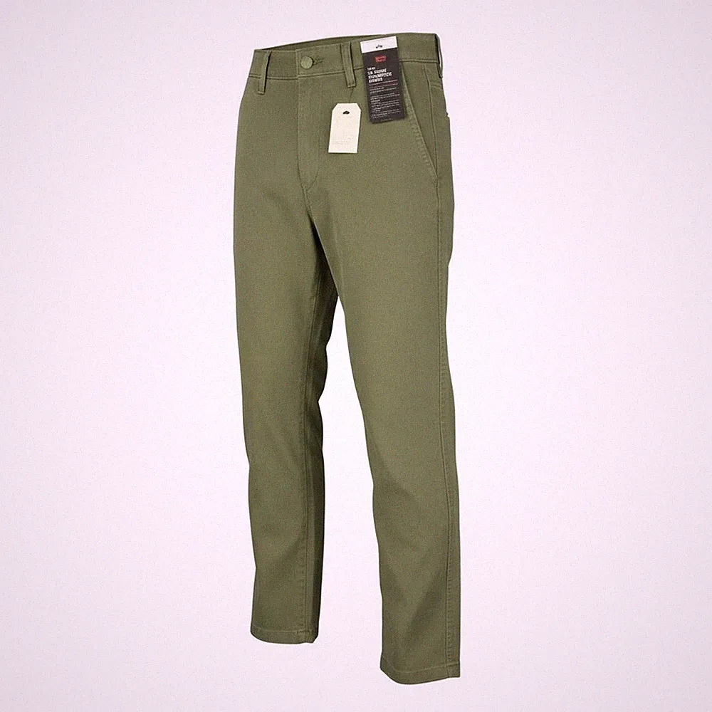 LEVI'S XX Chino Herren Chinohose W29/L32 Khaki Grün Authentic Fit Big E